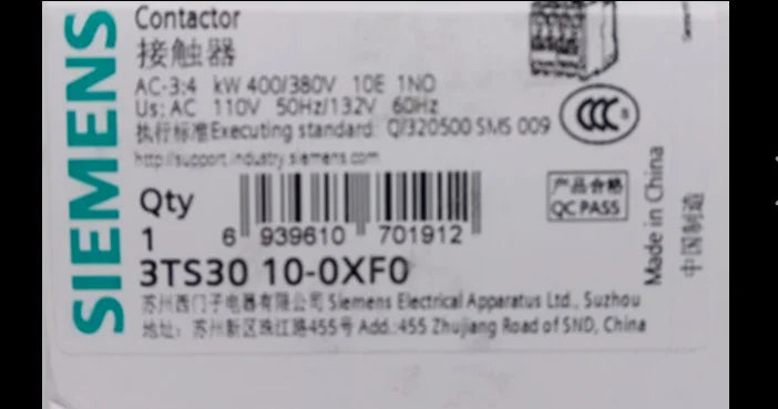 1PC  NEW   SIEMENS   3TS3010-0XF0  110V  free shipping