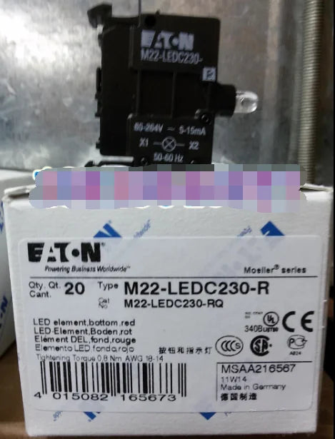 1PC NEW EATON MOELLER M22-LEDC230-R free shipping