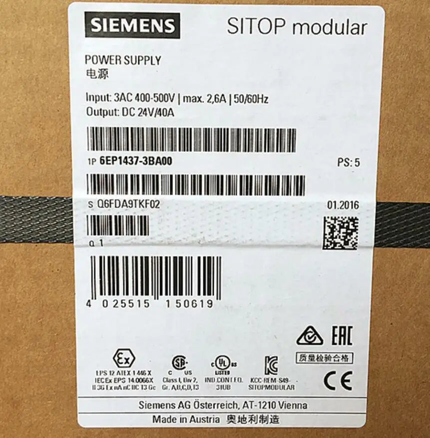 6EP1437-3BA00 6EP1 437-3BA00 Power Siemens NEW