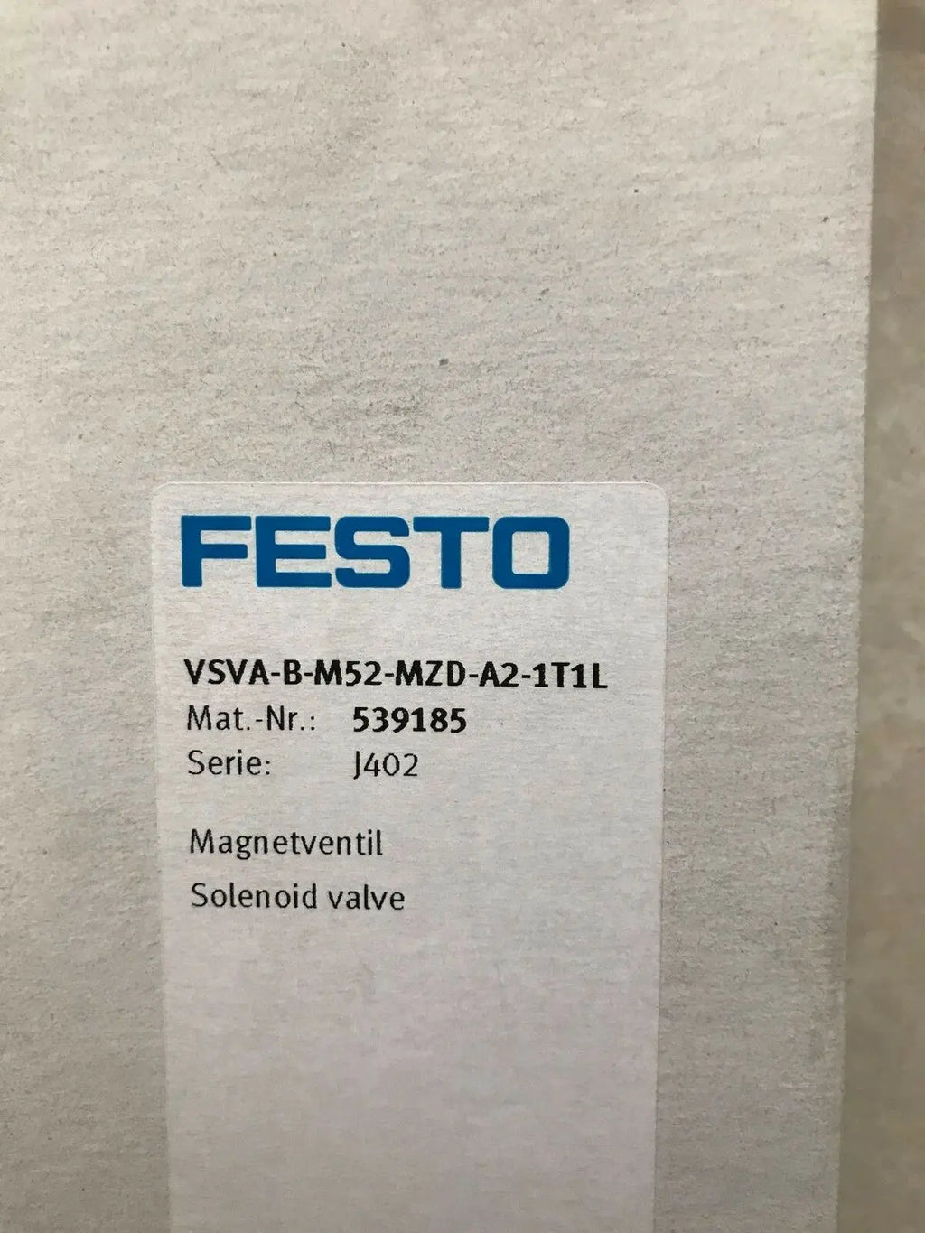 New FESTO Solenoid Valve VSVA-B-M52-MZD-A2-1T1L 539185 free shipping