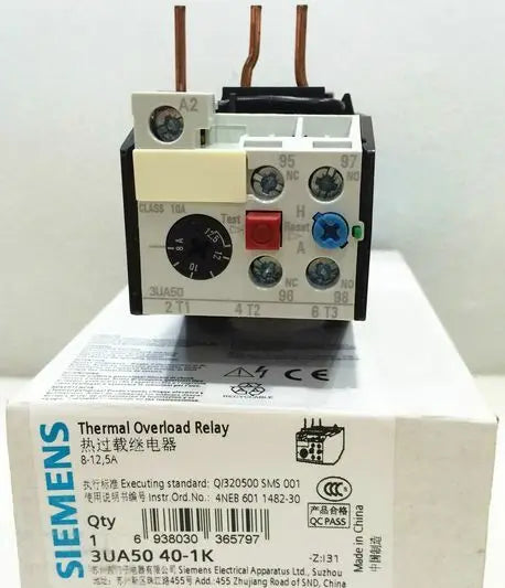 3UA5040-1K 3UA50 40-1K 1PC New SIEMENS Thermal Overload Relay 8-12.5A free ship