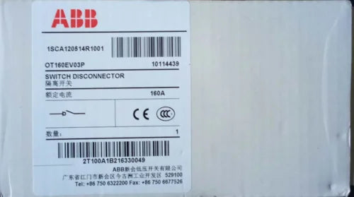 New ABB OT160EV03P Disconnect Switch free shipping