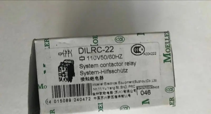 Mew  MOELLER  DILRC-22  DC110V  contactor  free shipping