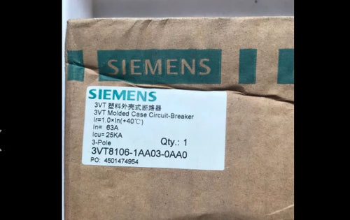 1pc      Siemens   3VT8106-1AA03-0AA0  3P 63A  circuit  breaker  free shipping