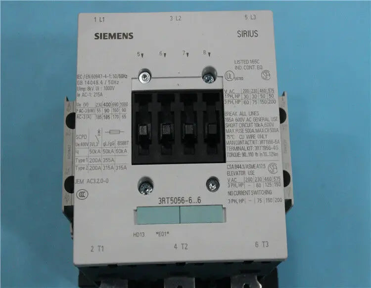 1pc      Siemens  3RT5056-6AV36   Ac  contactor  free shipping