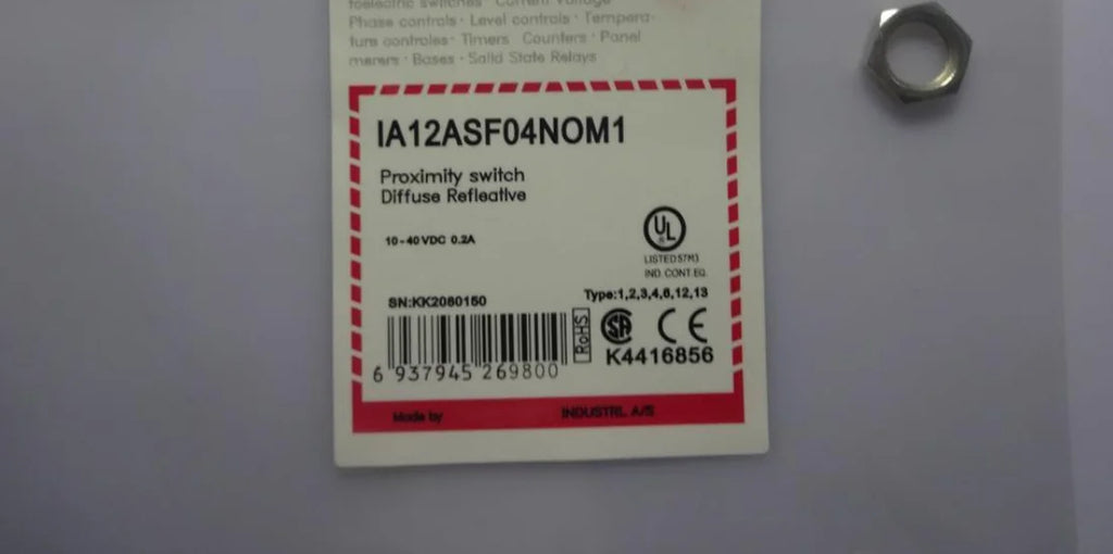 IA12ASF04NOM1 Gavazzi Proximity Switch Carlo NEW IN BOX