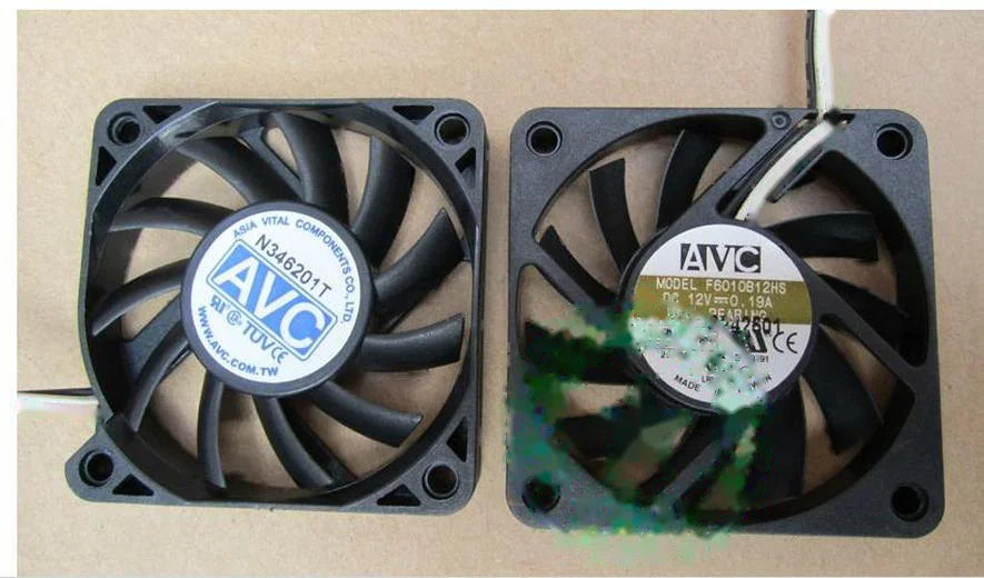 1pc new fan F6010T12MS DC12V 0.15A AVC 60*60*10MM freeship