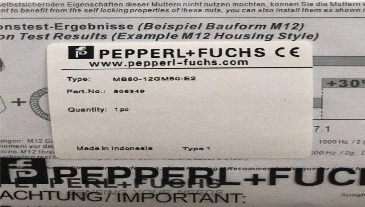 New  P+F  MB80-12GM50-E2  Proximity switch sensor  free shipping