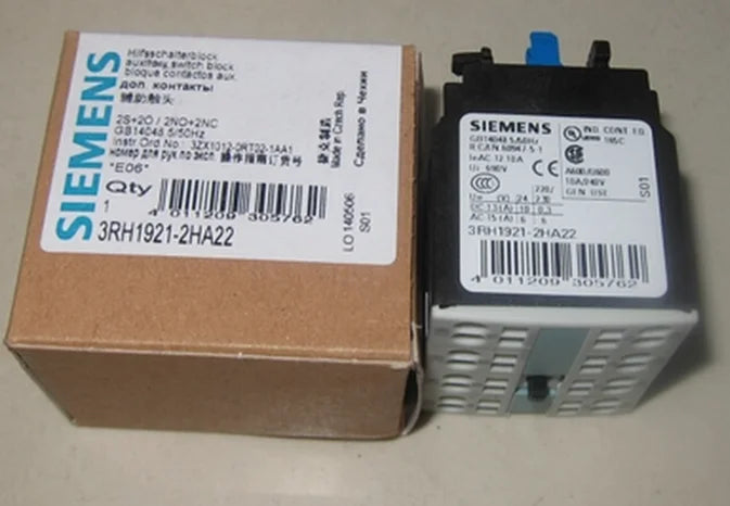 3RH1921-2HA22 3RH19 21-2HA22 New SIEMENS Auxiliary switch free shipping