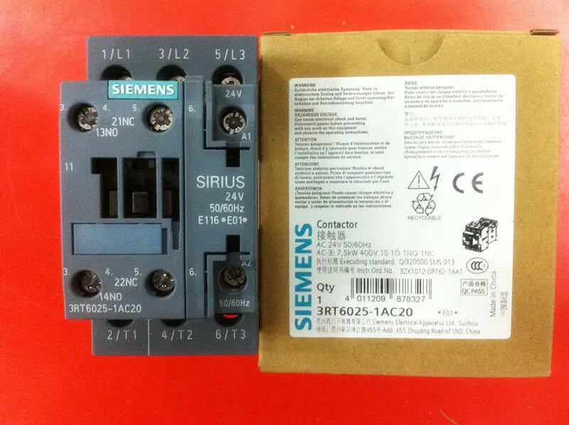 1pc      Siemens  3RT6025-1AC20  AC24V  contactor  free shipping