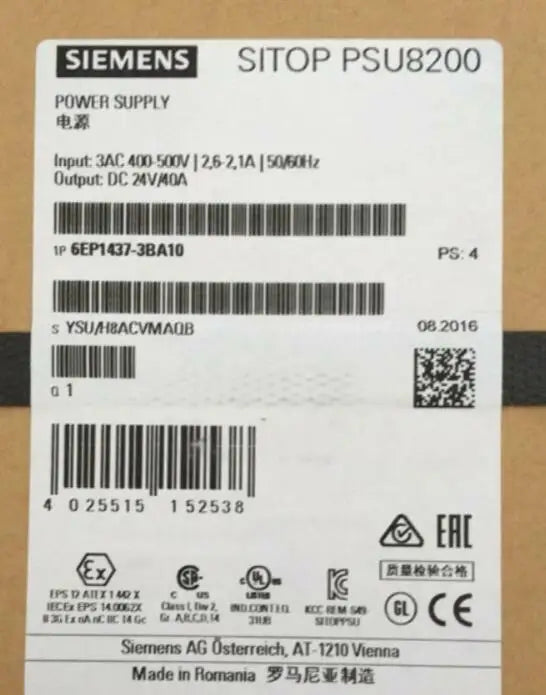 6EP1437-3BA10 6EP14373BA10 switching power supply Siemens NEW