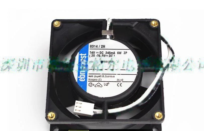 1pc new fan 8314/2H 24V 6W ebmpapst 80*80*32 freeship