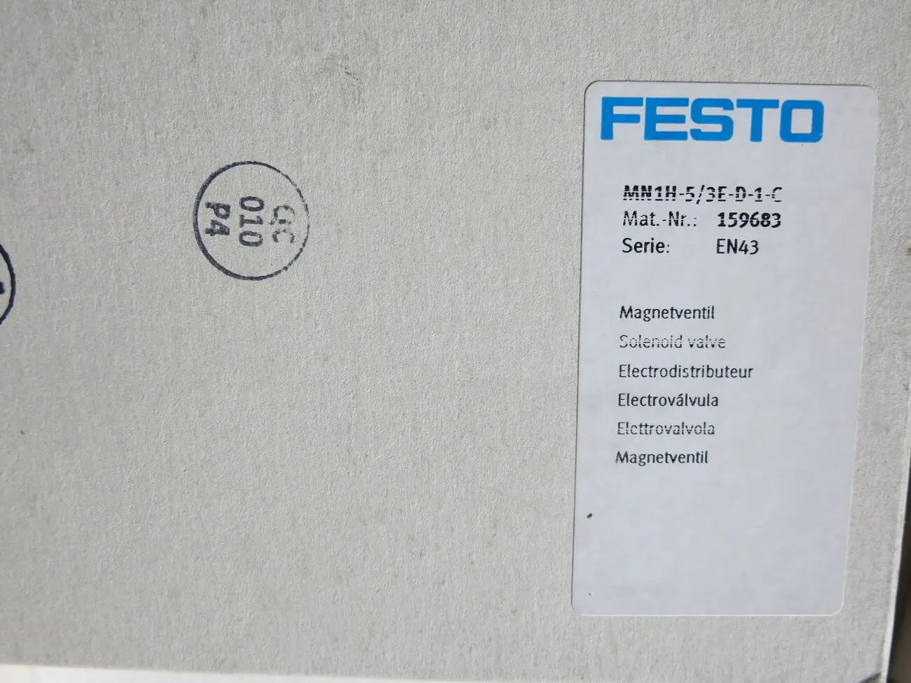 MN1H-5 / 3E-D-1-C MN1H5/3ED1C  159683 FESTO solenoid valve NEW