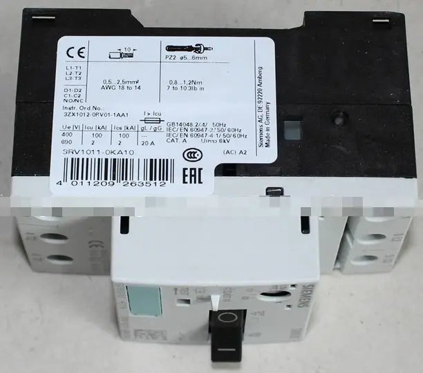 3RV1011-0KA10 3RV10 11-0KA10 NEW Siemens free shipping