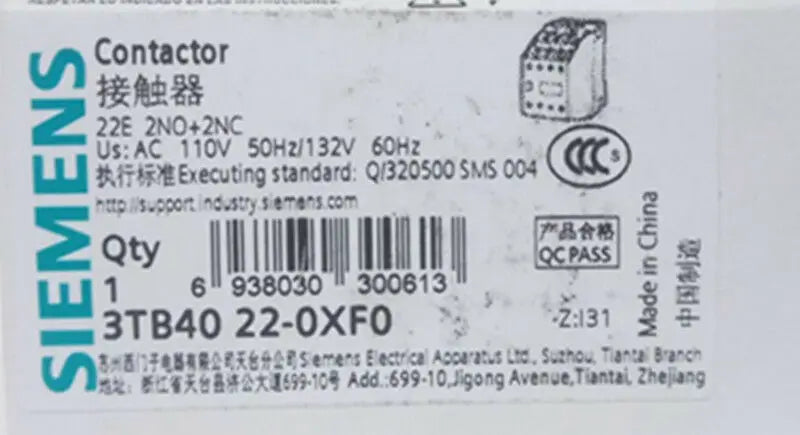 1PC  NEW   SIEMENS   3TB4022-0XF0  110V   free shipping