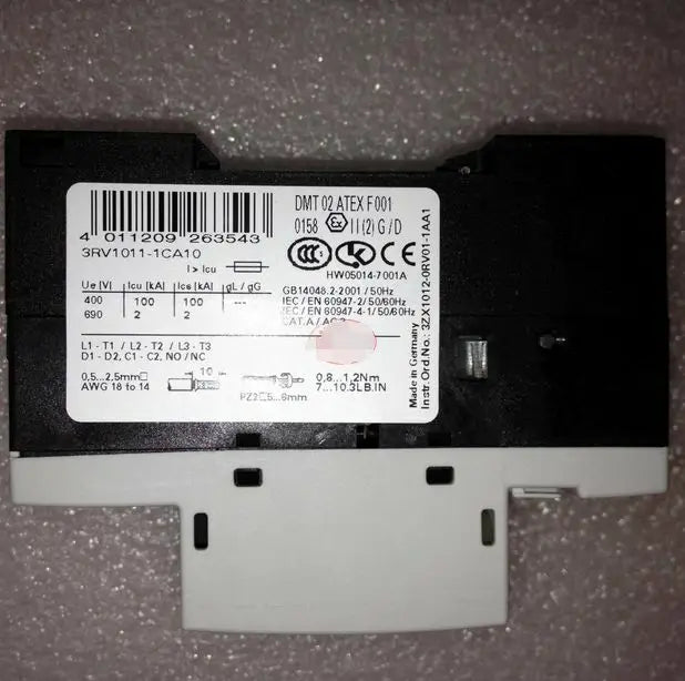 3RV1011-1CA10 3RV10 11-1CA10 1.8-2.5A New Siemens Circuit Breaker free shipping