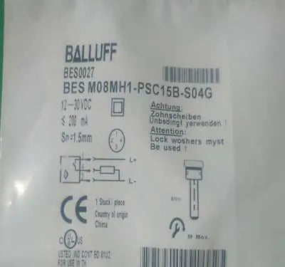BESM08MH1-PSC15B-S04G 1pc NEW BALLUFF Proximity switch