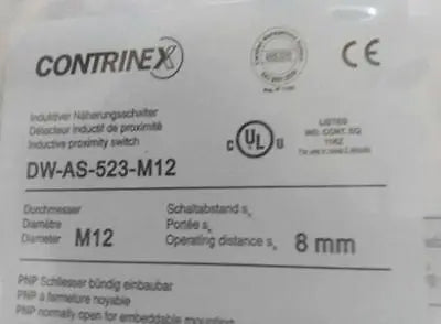 NEW Contrinex DW-AS-523-M12