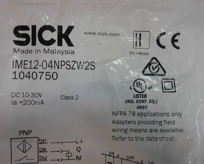 IME12-04NPSZW2S IME1204NPSZW2S 1 PCS NEW SICK proximity switch free shipping