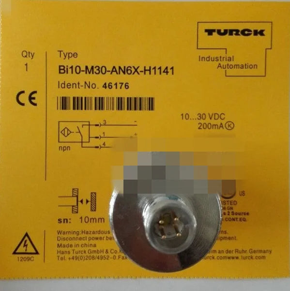 BI10-M30-AN6X-H1141 BI10M30AN6XH1141 1PC NEW TURCK Proximity Switch free ship