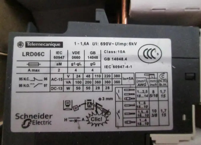 LR-D06C LRD06C 1PC New Schneider 1-1.6A Relay free shipping