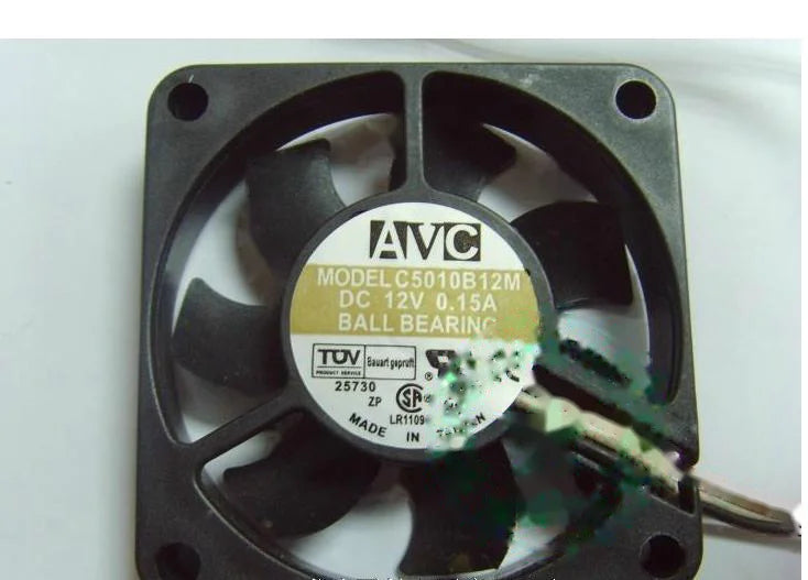 1pc new fan C5010B12M AVC DC12V 0.15A 50*50*10MM CPU freeship