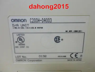 New In Box Omron PLC Module C200H-DA003 C200HDA003