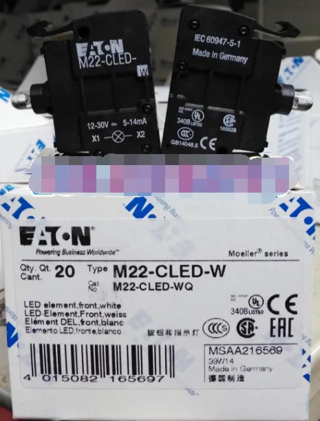 1PC  NEW   EATON  MOELLER  M22-CLED-W  free shipping