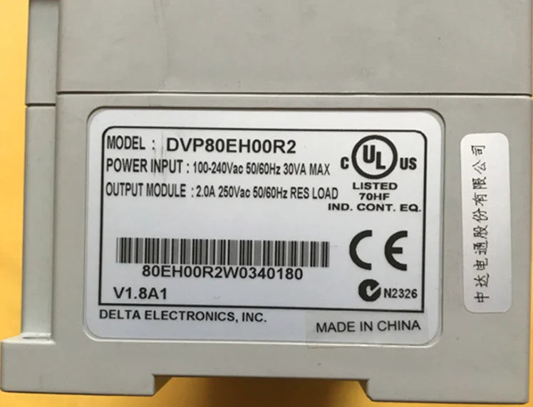 1PC Used  Delta DVP80EH00R2  programmable controller  free shipping