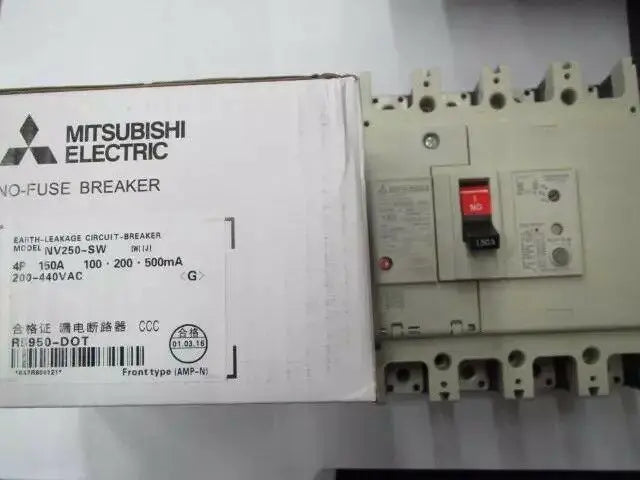 New  Mitsubishi NV250-SW 4P 150A  leakage switch  free shipping
