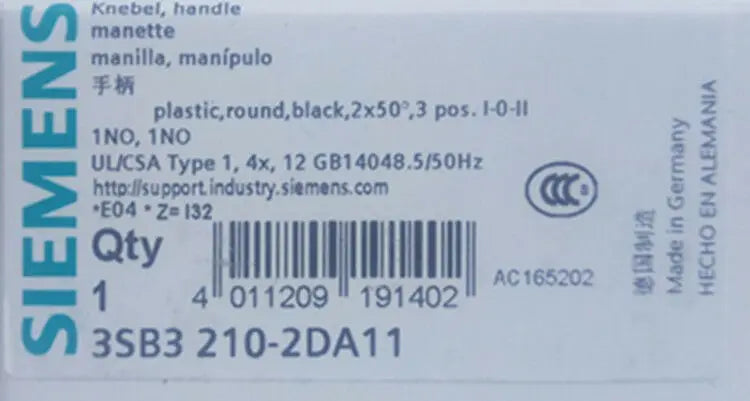 1PC  NEW   SIEMENS   3SB3210-2DA11     free shipping