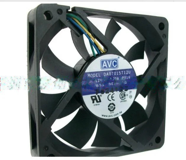 1pc new fan DA07015T12U 12V 0.7A AVC 70*70*15MM 4 freeship
