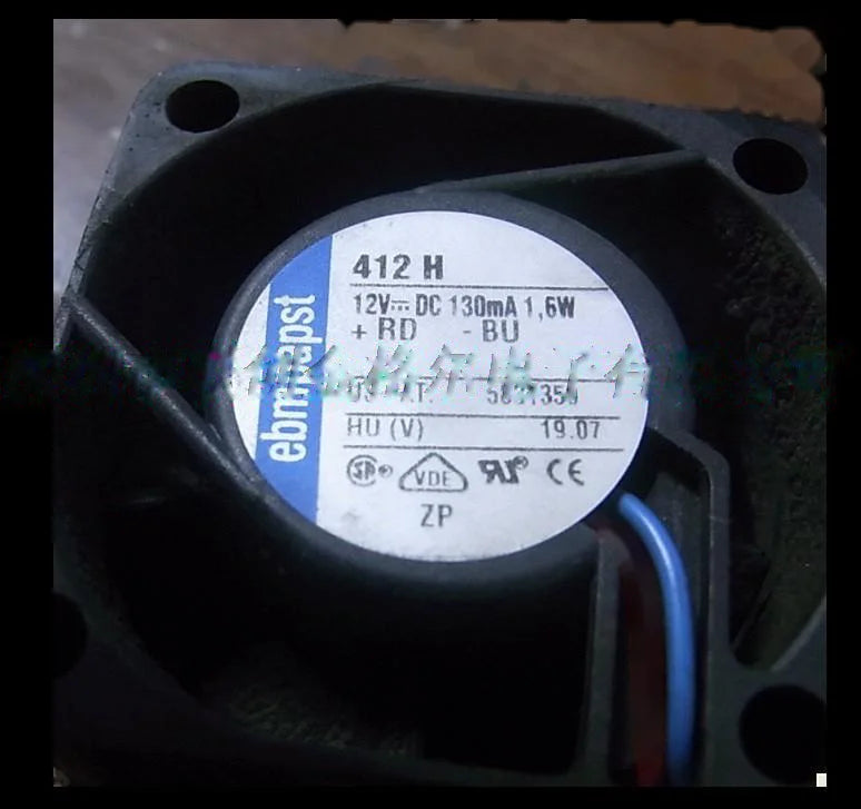 1pc new fan 412H ebmpapst 12V 130MA 1.6W 40*40*20MM freeship