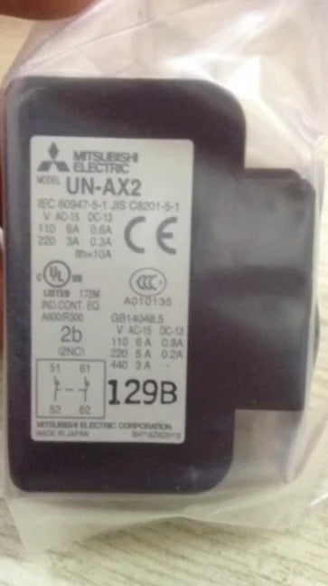 UN-AX2 UNAX2 1PC New Mitsubishi Auxiliary Contact Block free ship