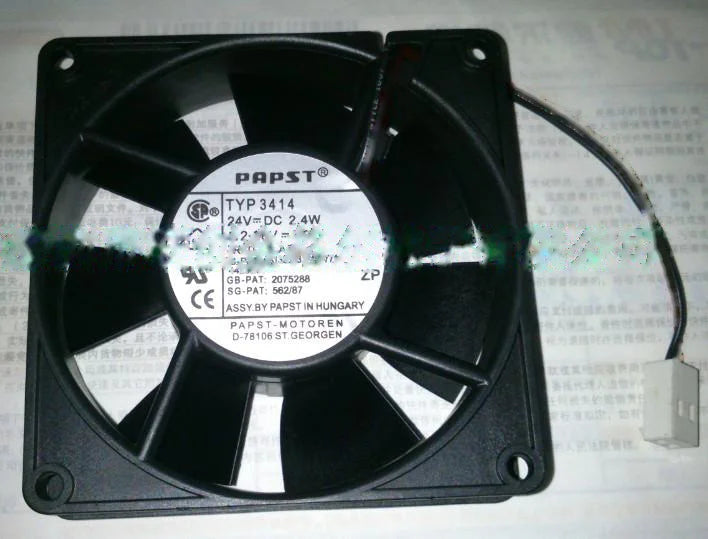 1pc new fan TYP 3414 24VDC 2.4W ebmpapst 92*92*25MM freeship