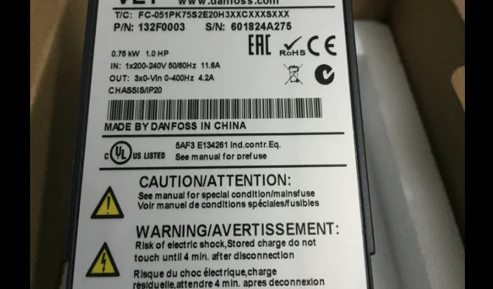 1PC NEW DANFOSS FC-051PK75S2E20H3XXCXXXSXXX free shipping