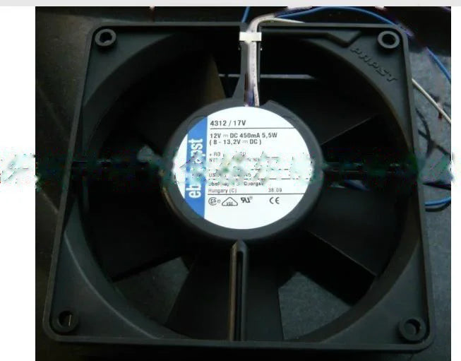 1pc new fan 4312/17V 12V 5.5W ebmpapst 120*120*32 freeship