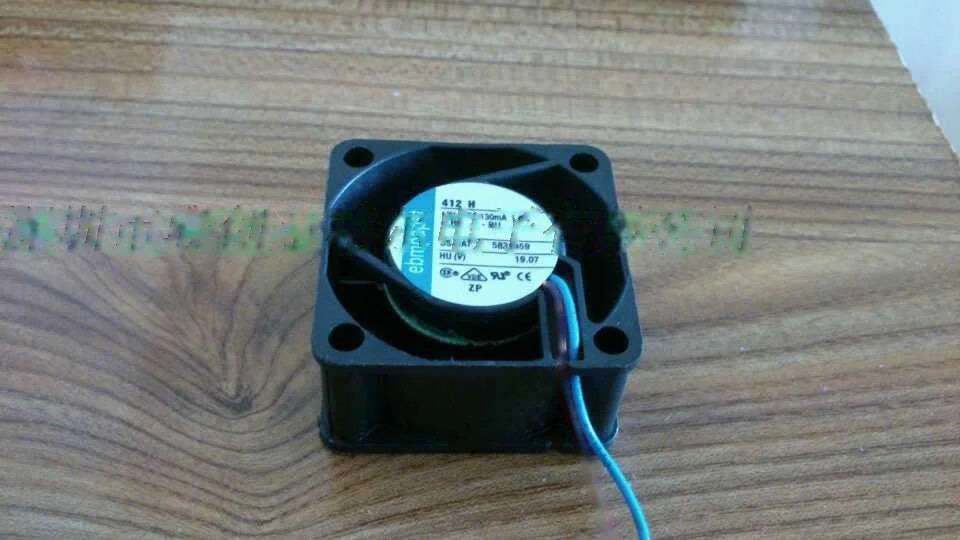 1pc new fan 412H ebmpapst 12VDC 130MA 1.6W 40*40*20 freeship