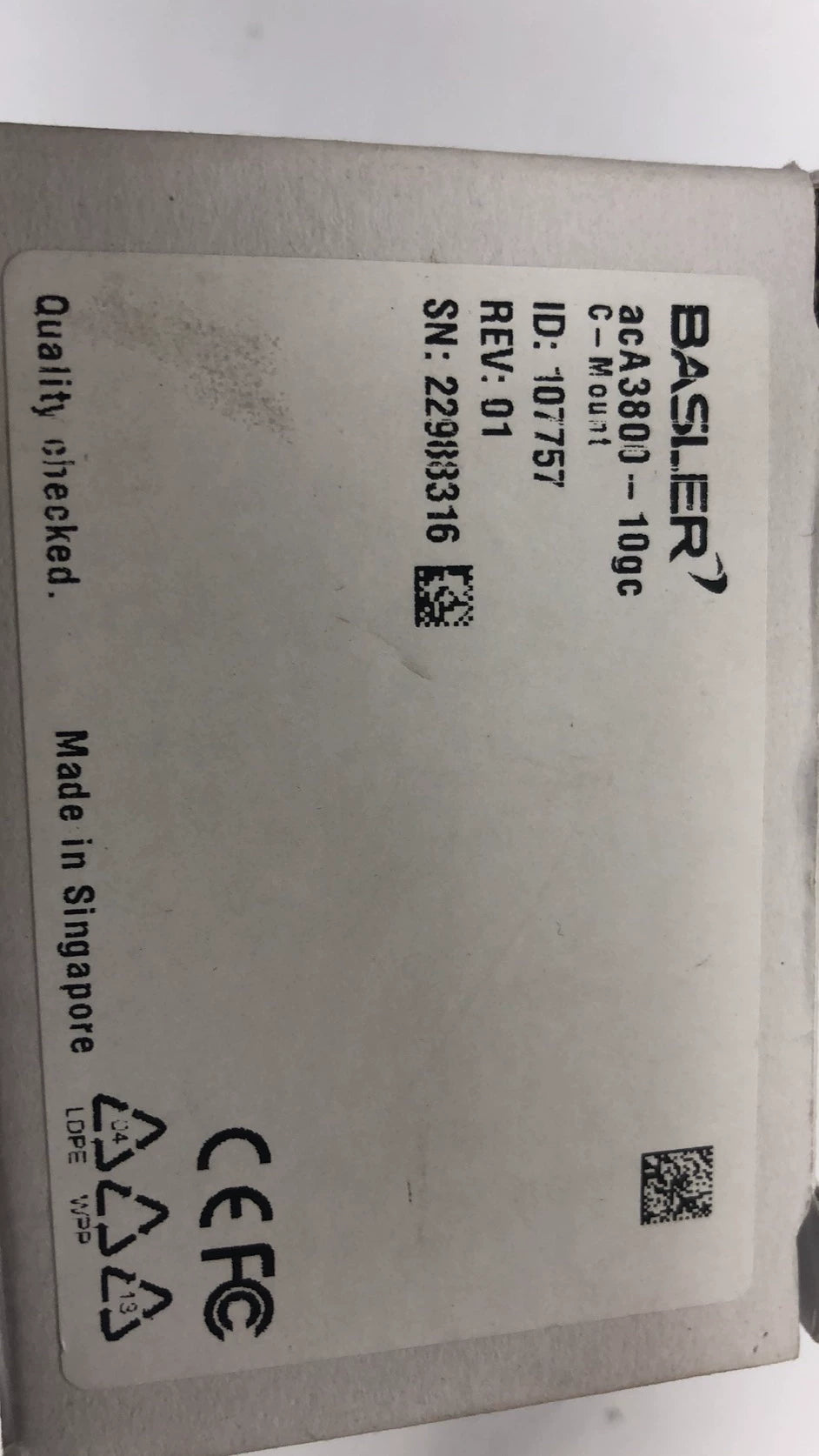1pc new in box freeshipping BASLER acA3800-10gc