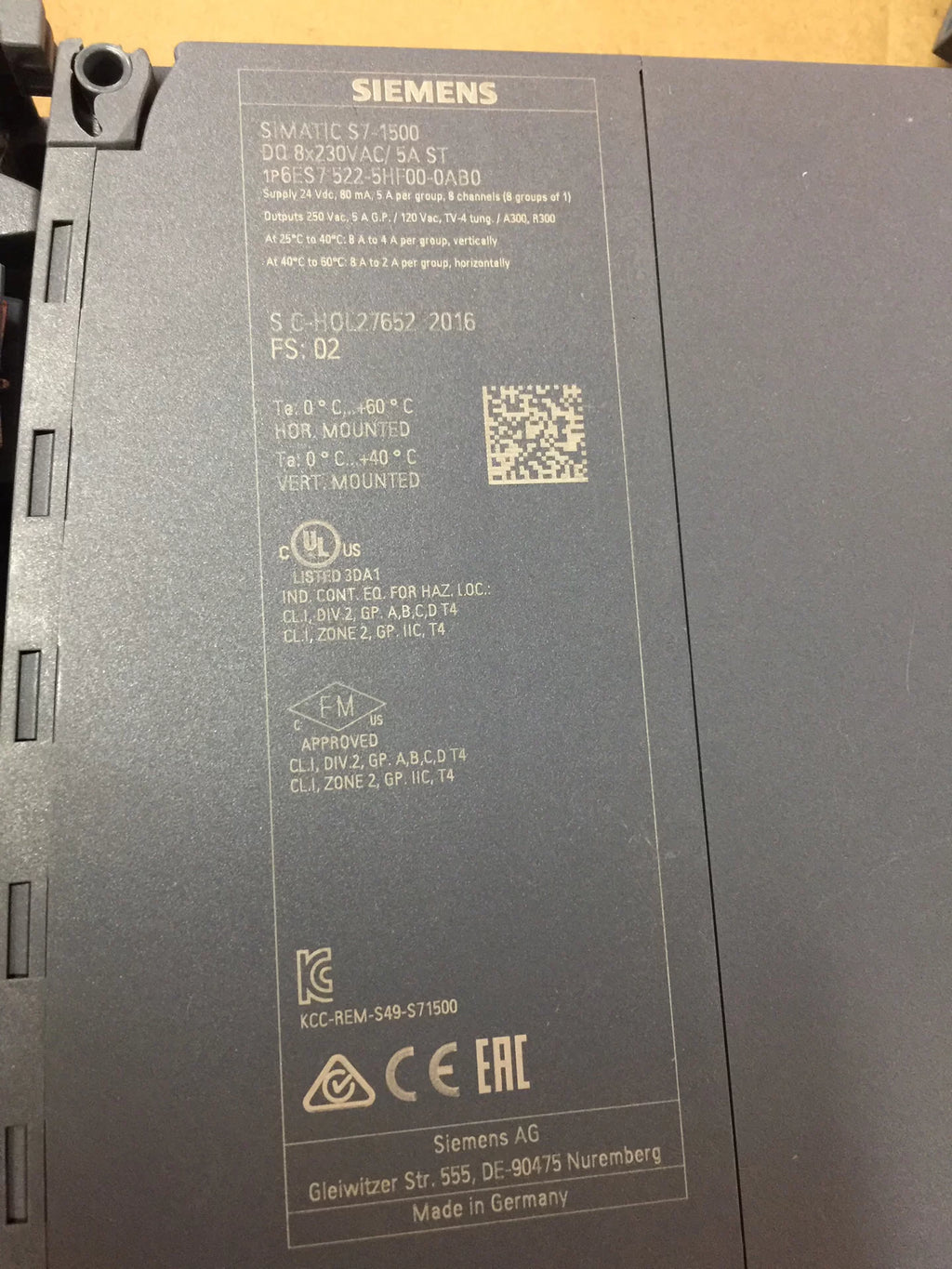 1pc New   SIEMENS 6ES7 522-5HF00-0AB0 6ES7522-5HF00-0AB0