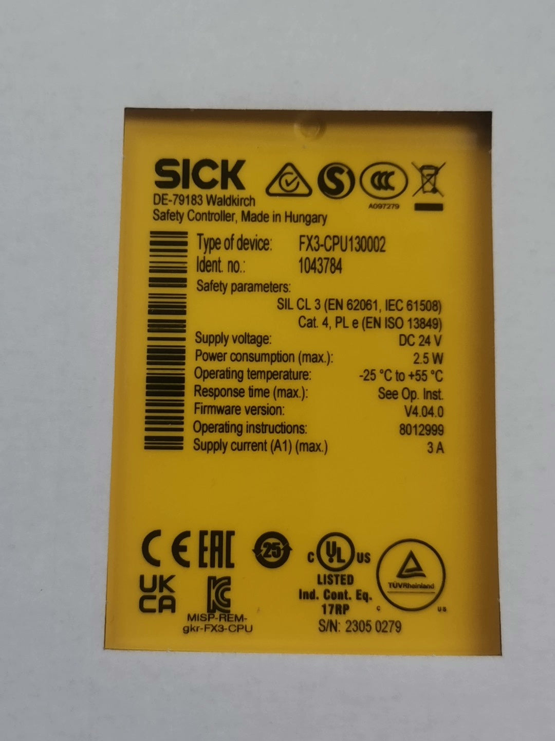 1pc new in box freeshipping SICK FX3-CPU130002