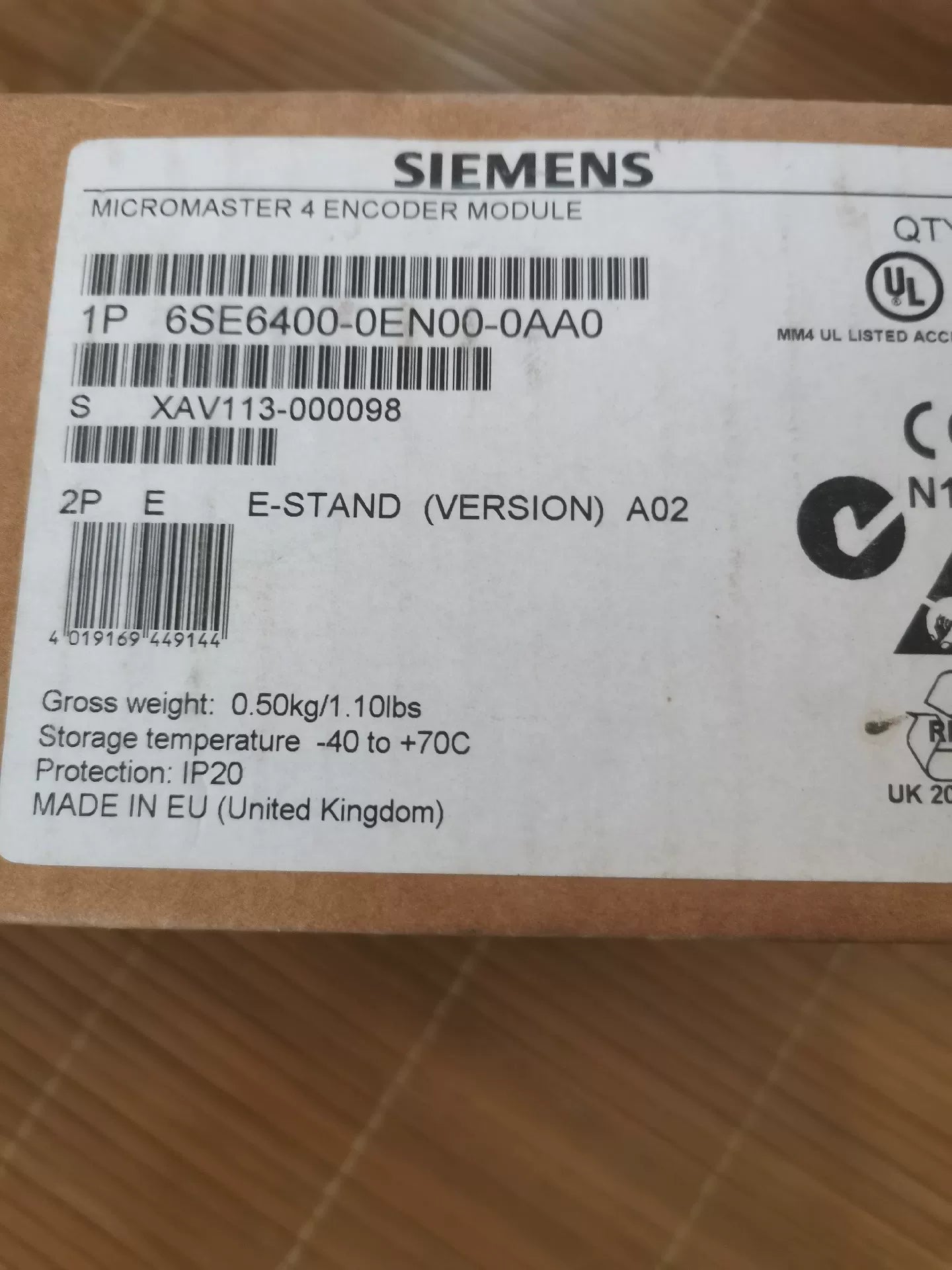 1PC NEW FOR  SIEMENS 6SE6400-0EN00-0AA0  Free ship