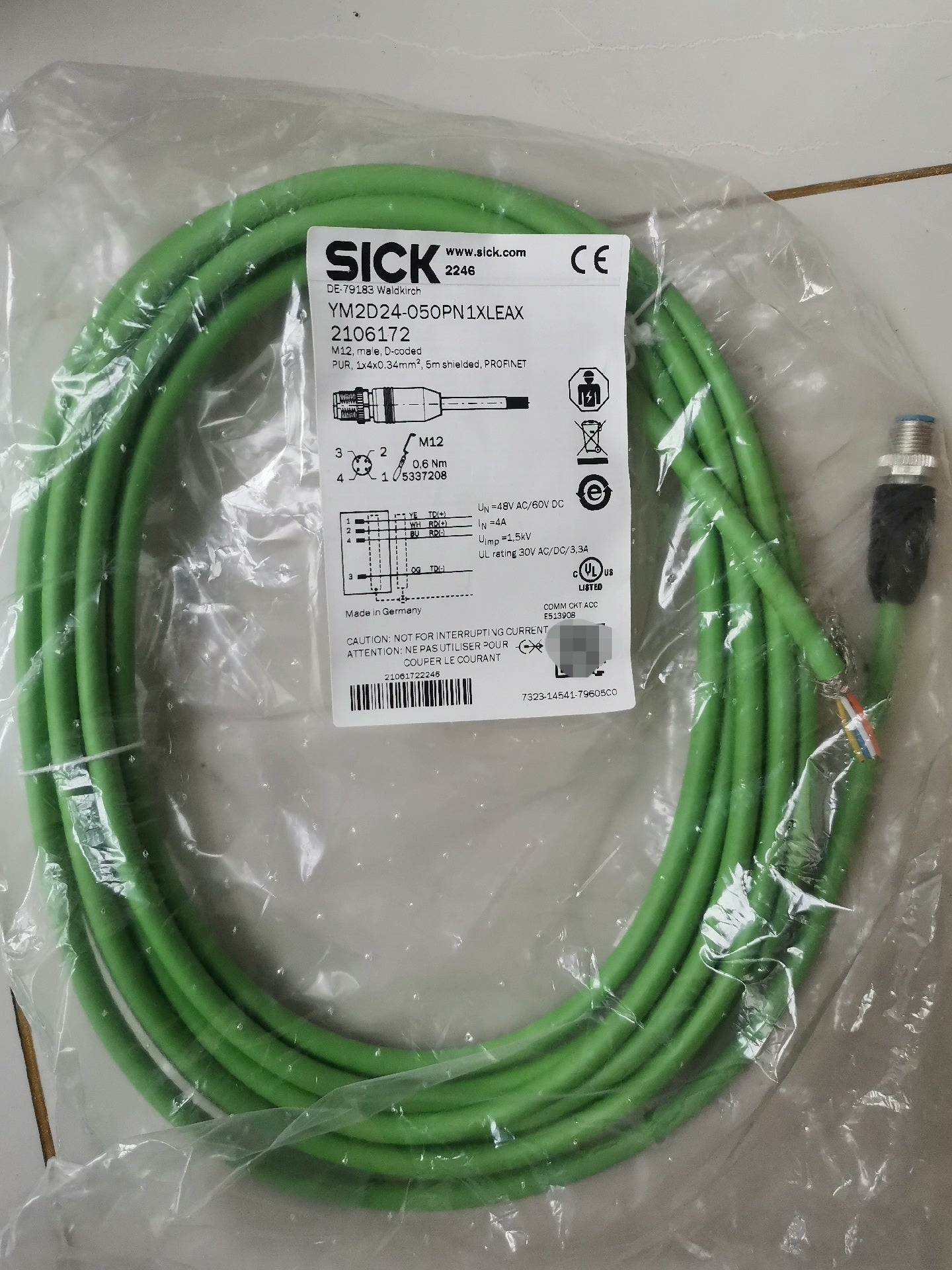 1pc new in box freeshipping SICK YM2D24-050PN1XLEAR