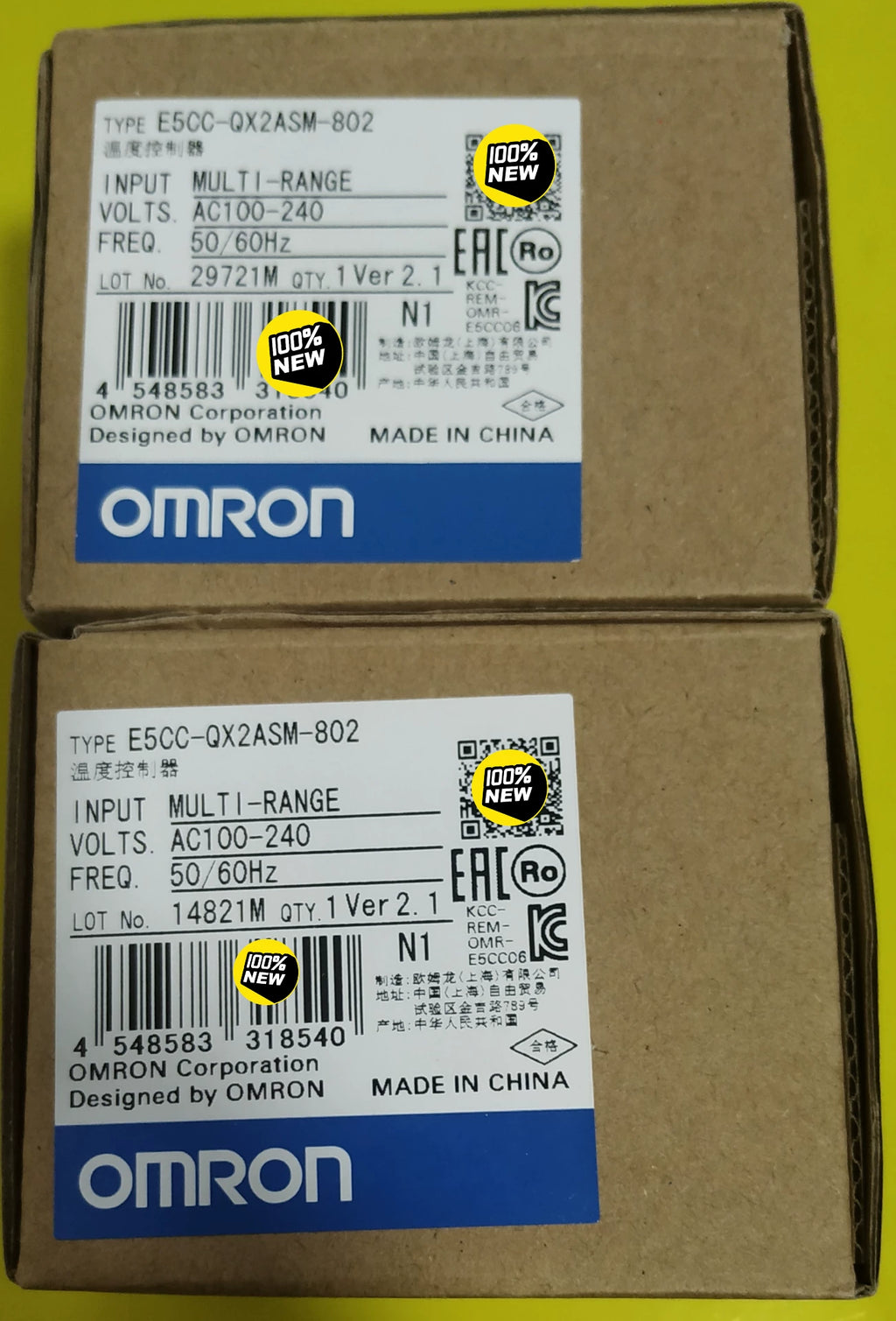 1pc New   Omron E5CC-QX2ASM-802