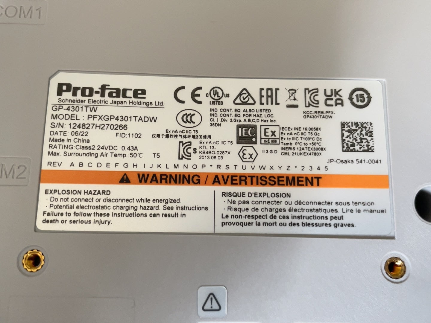 1pc new for PROFACE GP-4301TW