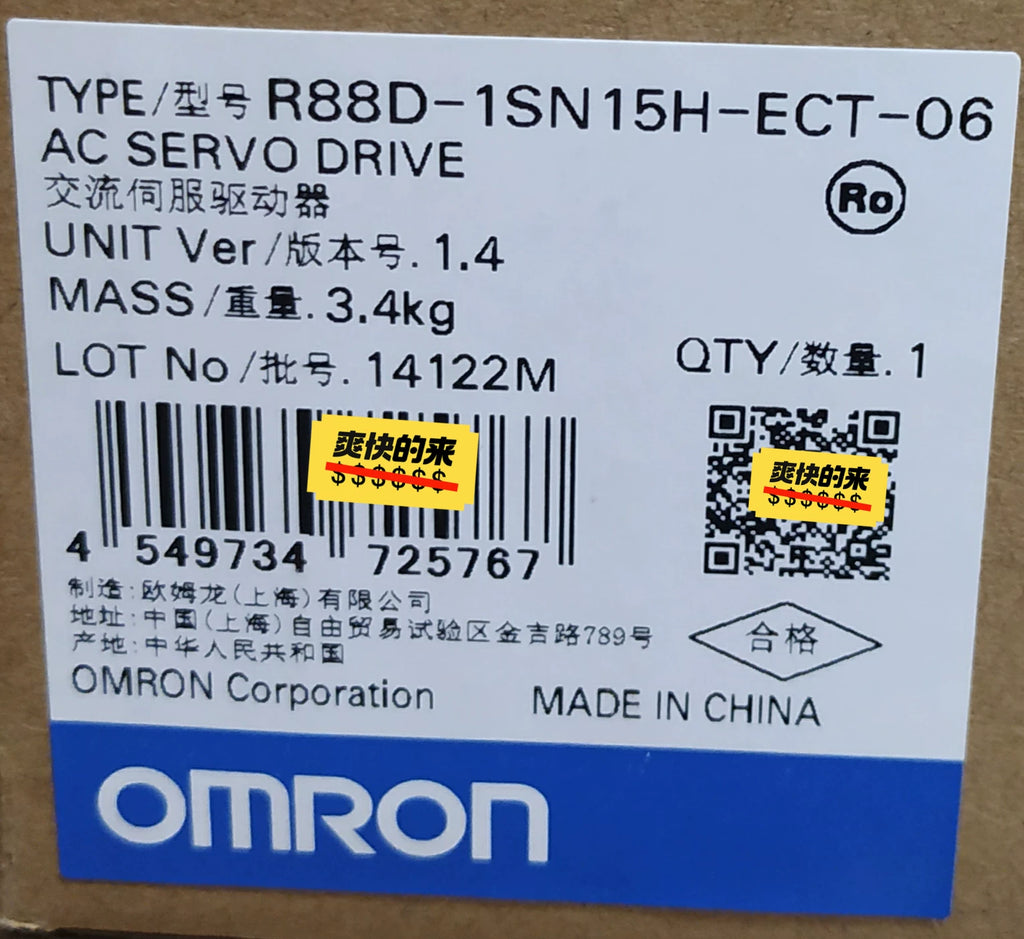 1pc New   Omron R88D-1SN15H-ECT-06