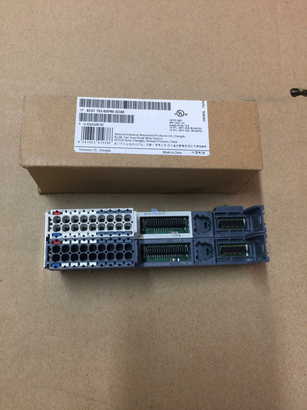 1pc New   SIEMENS 6ES7193-6BP60-0DA0