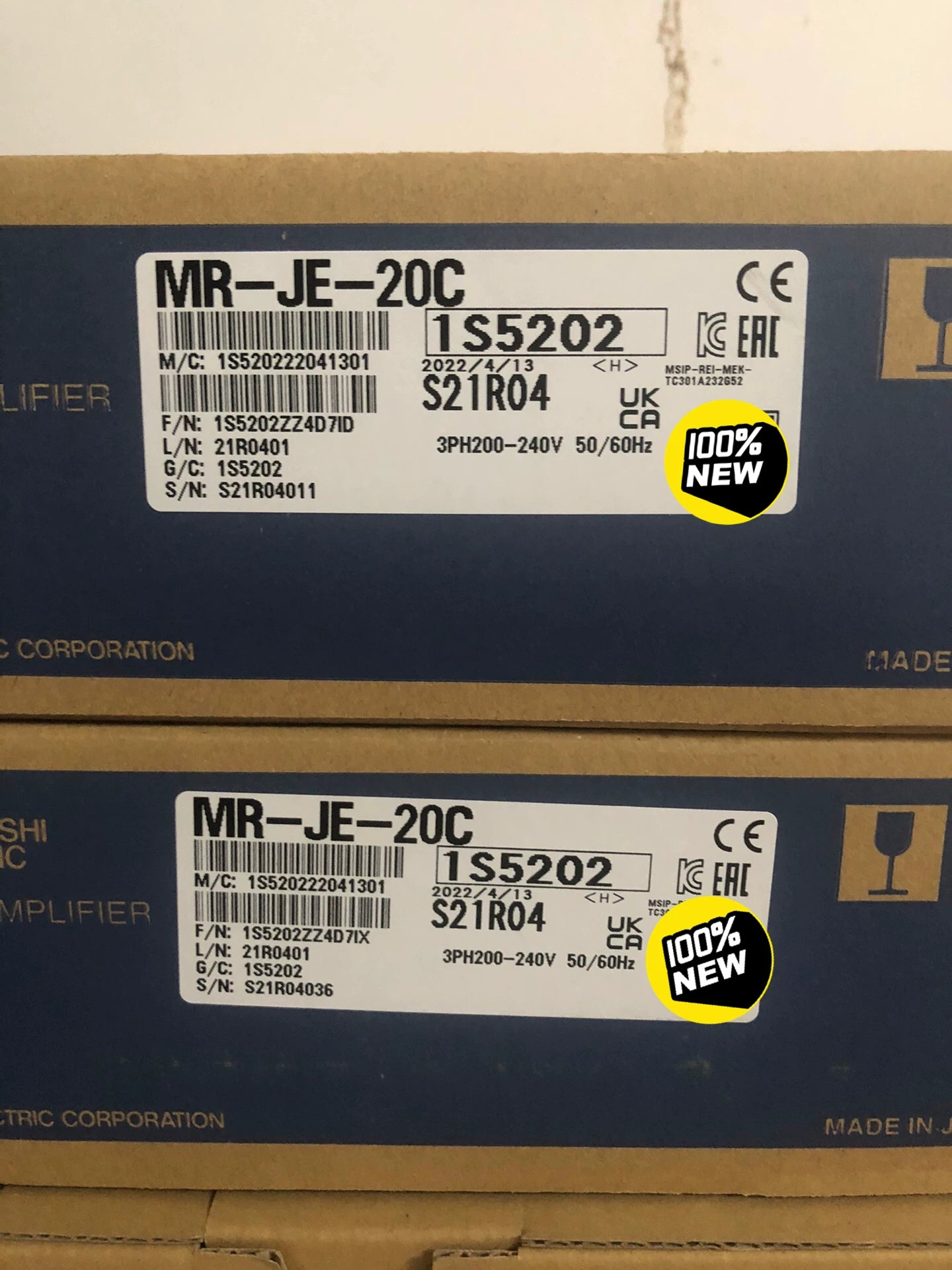 1PC NEW  Mitsubishi MR-JE-20C