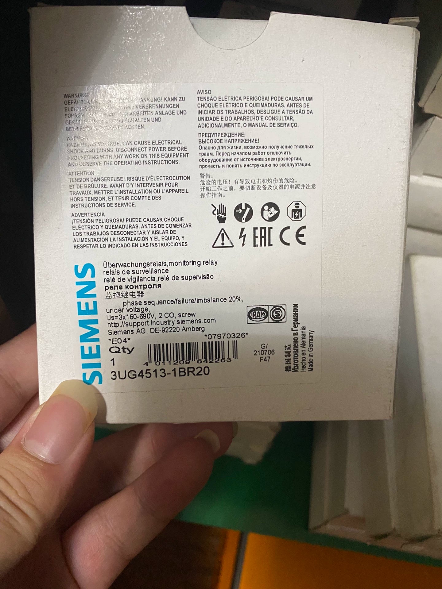 1pc new  SIEMENS 3UG4513-1BR20