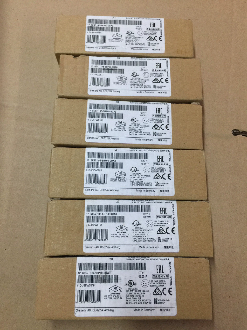 1pc New   SIEMENS 6ES7193-6BP00-0DA0